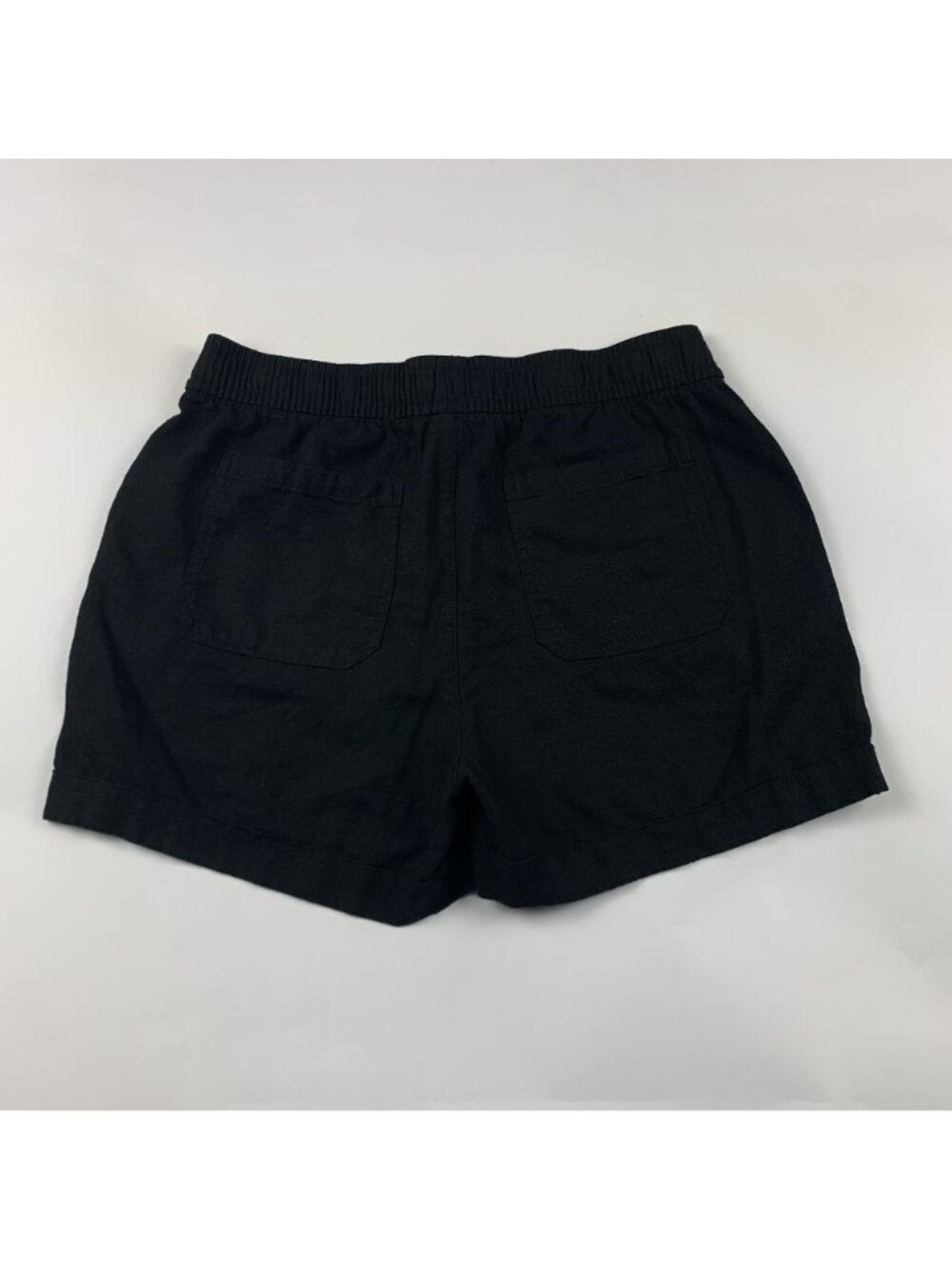 Old Navy Black Linen Blend High Rise Pull On Shorts S - Picture 5 of 5